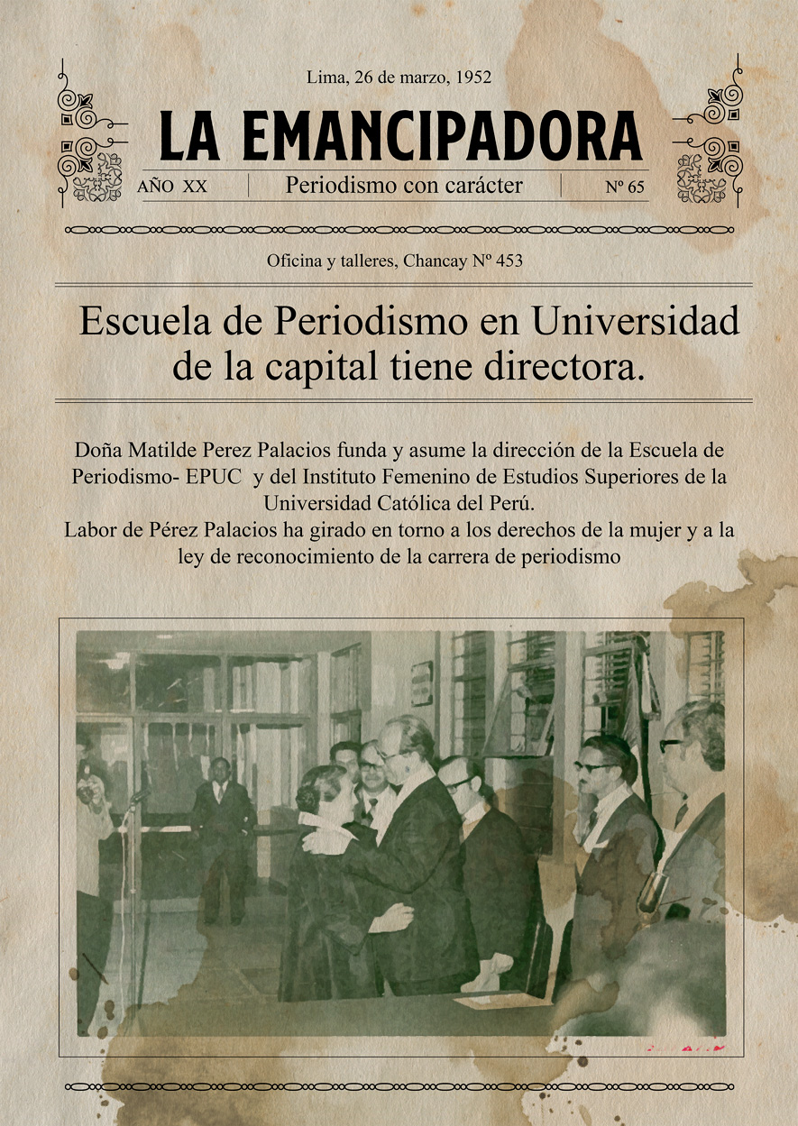 Matilde Pérez Palacios, periodismo