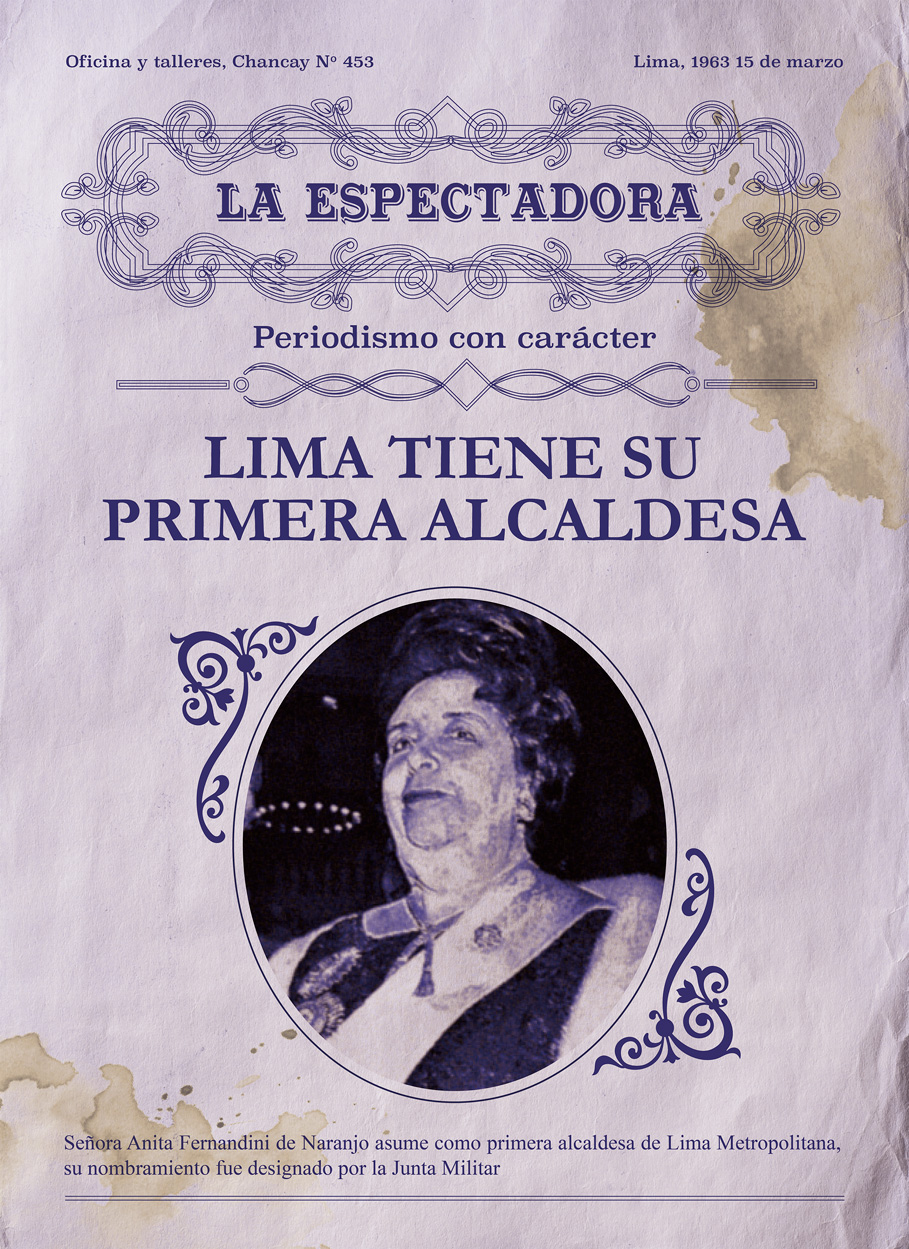 Anita Fernandini de Naranjo, alcaldesa