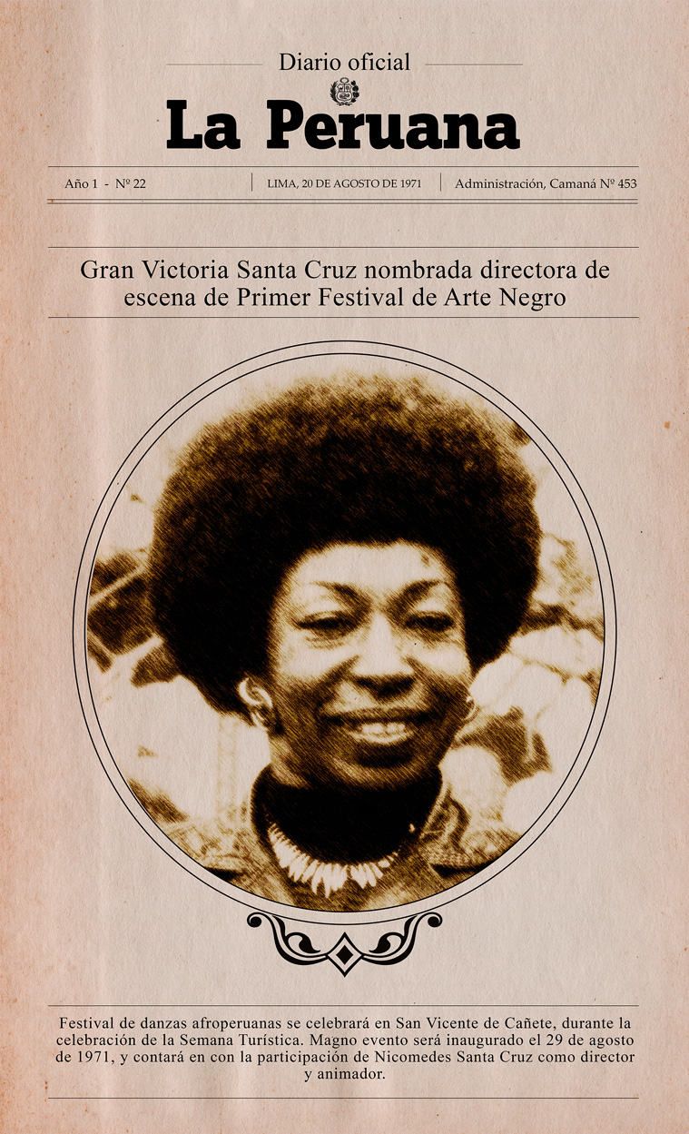 Victoria Santa Cruz, músico, artista